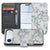 Blossom White Hoesje Voor iPhone Air Bookcase Hoesje bloemenmotief pasjeshouder aanzicht