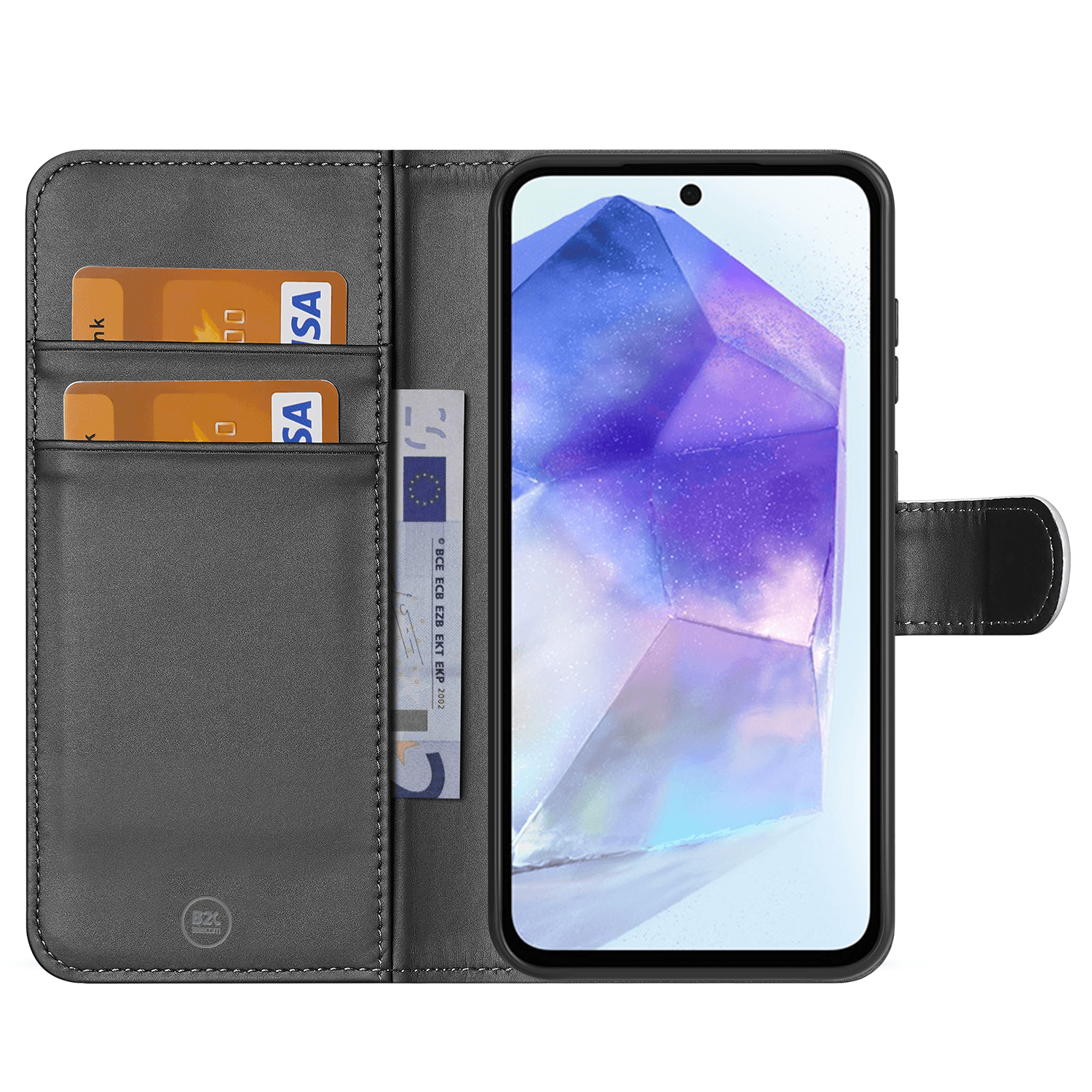 Book Case Hoesje Maken voor de Samsung Galaxy A55 met ruimte voor kaarten en een verbazingwekkend ontwerp.