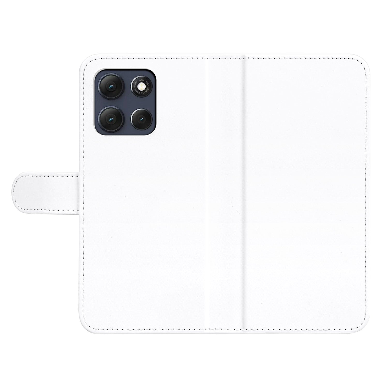 Motorola Moto G86 Book Case Hoesje Wit met Pasjeshouder Vooraanzicht.