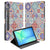 Samsung Galaxy Tab S10 FE Book Case Hoesje met Standaard Tiles Color design kleurrijk aanzicht