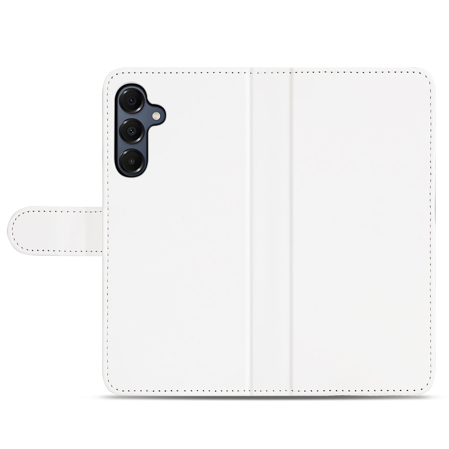 Samsung Galaxy A16 4G/5G Book Case Telefoonhoesje Wit met Pasjeshouder achterzijde