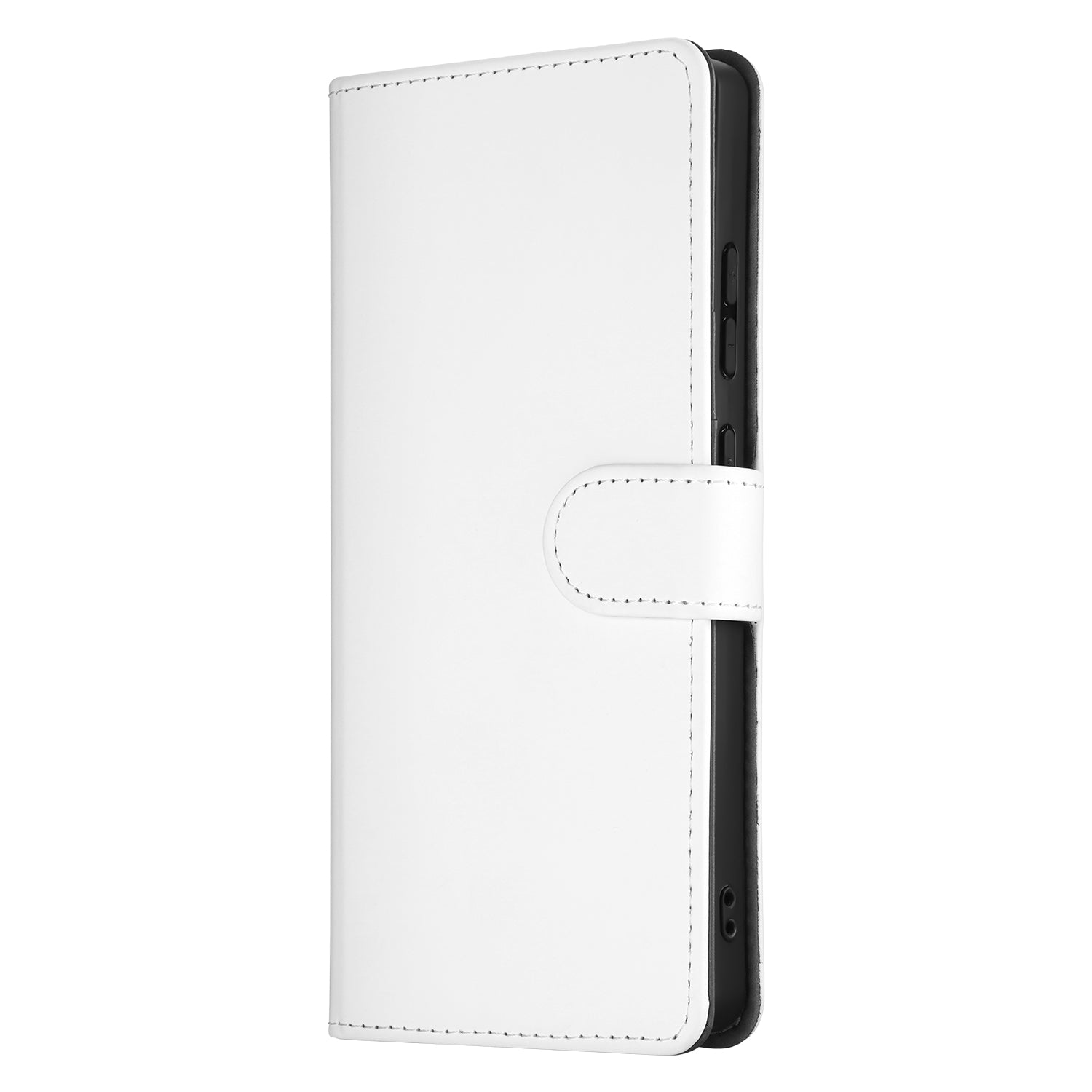 Samsung Galaxy S25 Ultra Book Case Telefoonhoesje Wit Pasjeshouder Zijkant