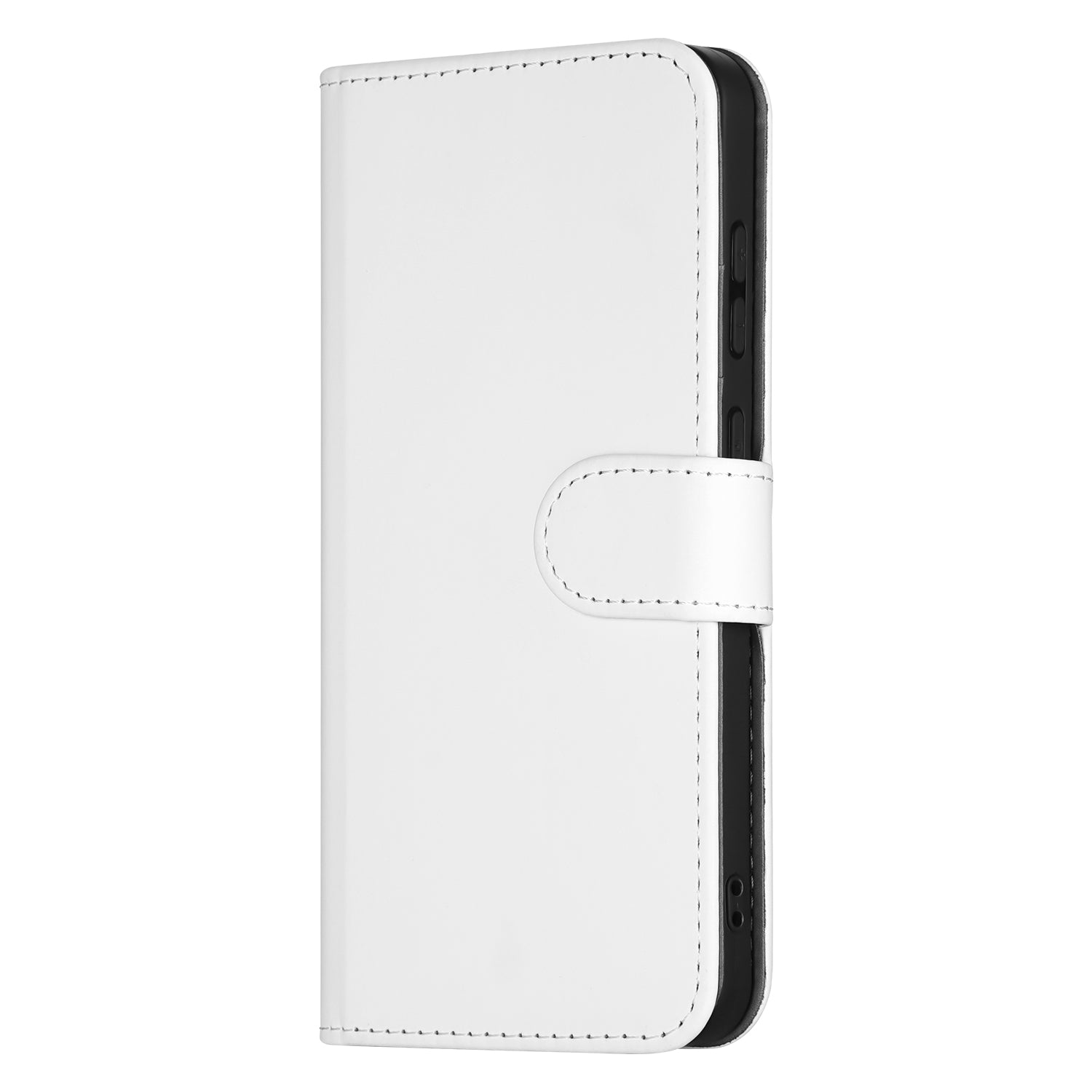Book Case Telefoonhoesje Samsung Galaxy S25 Wit met Pasjeshouder zijaanzicht