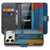Apple iPhone 17 Pro Max Book Case Wood Heart Met Pasjes Bruin aanzicht