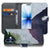Apple iPhone 17 Book Case Sea in Space Paars aanzicht
