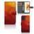 Motorola Moto G73 Book Case voor Motorola Moto G73 Polygon Red vooraan en achteraan en binnenzijde