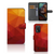 Nokia XR21 Book Case voor Nokia XR21 Polygon Red design abstract kleuren aanzicht