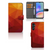 Samsung Galaxy A05s Book Case Polygon Red design case front back inside