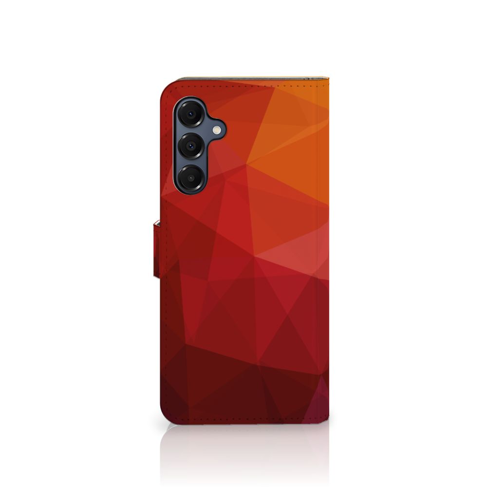 Samsung Galaxy A16 4G/5G Book Case Polygon Red zijaanzicht