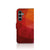 Samsung Galaxy S24 FE Book Case Polygon Red zijaanzicht
