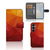 Samsung Galaxy S25 Book Case Polygon Red voorkant achterkant binnenkant