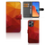 Book Case voor Xiaomi Redmi 12 Polygon Red