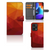 Xiaomi Redmi Note 12 Pro Plus Book Case Polygon Red front side back view