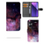 Xiaomi Redmi Note 13 Pro Plus Book Case Galaxy design vooraanzicht achteraanzicht