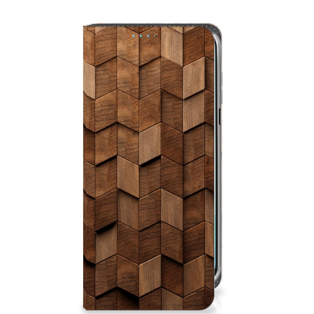 Samsung Galaxy A16 5G/4G Book Wallet Case Wooden Cubes voorkant