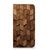 Book Wallet Case voor iPhone 16 Plus Wooden Cubes houten hoesje vooraanzicht