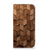 Book Wallet Case voor iPhone 16 Pro Wooden Cubes design voorkant
