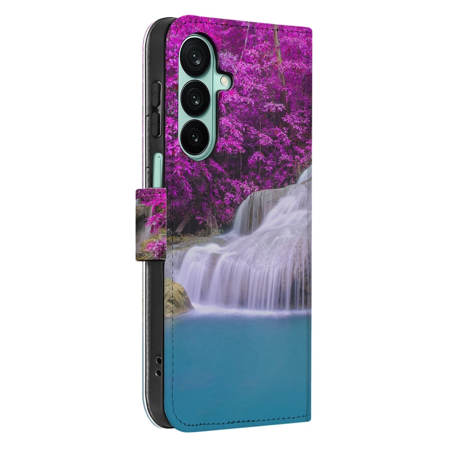 Samsung Galaxy A27 bookcase Waterval, detail van het stiksel