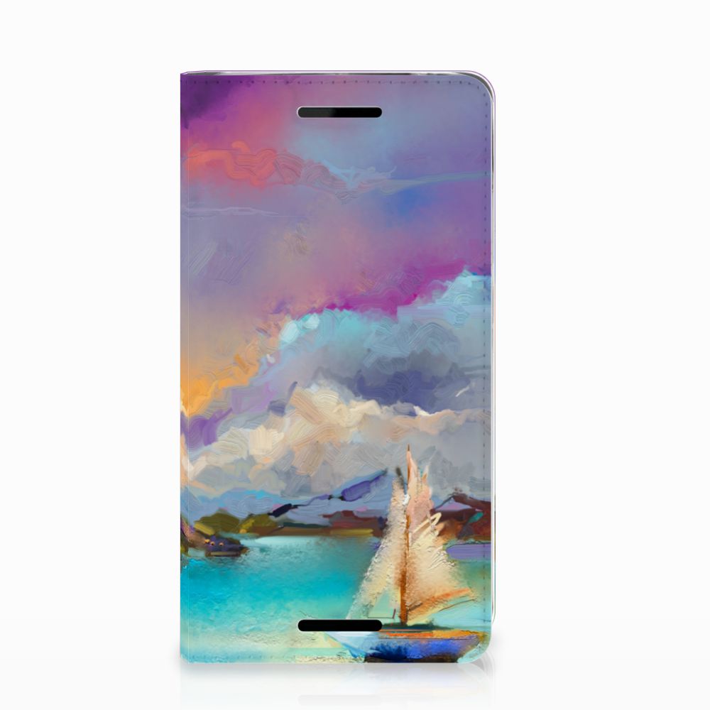 Bookcase Nokia 2.1 2018 Boat hoesje abstract boot mooi ontwerp