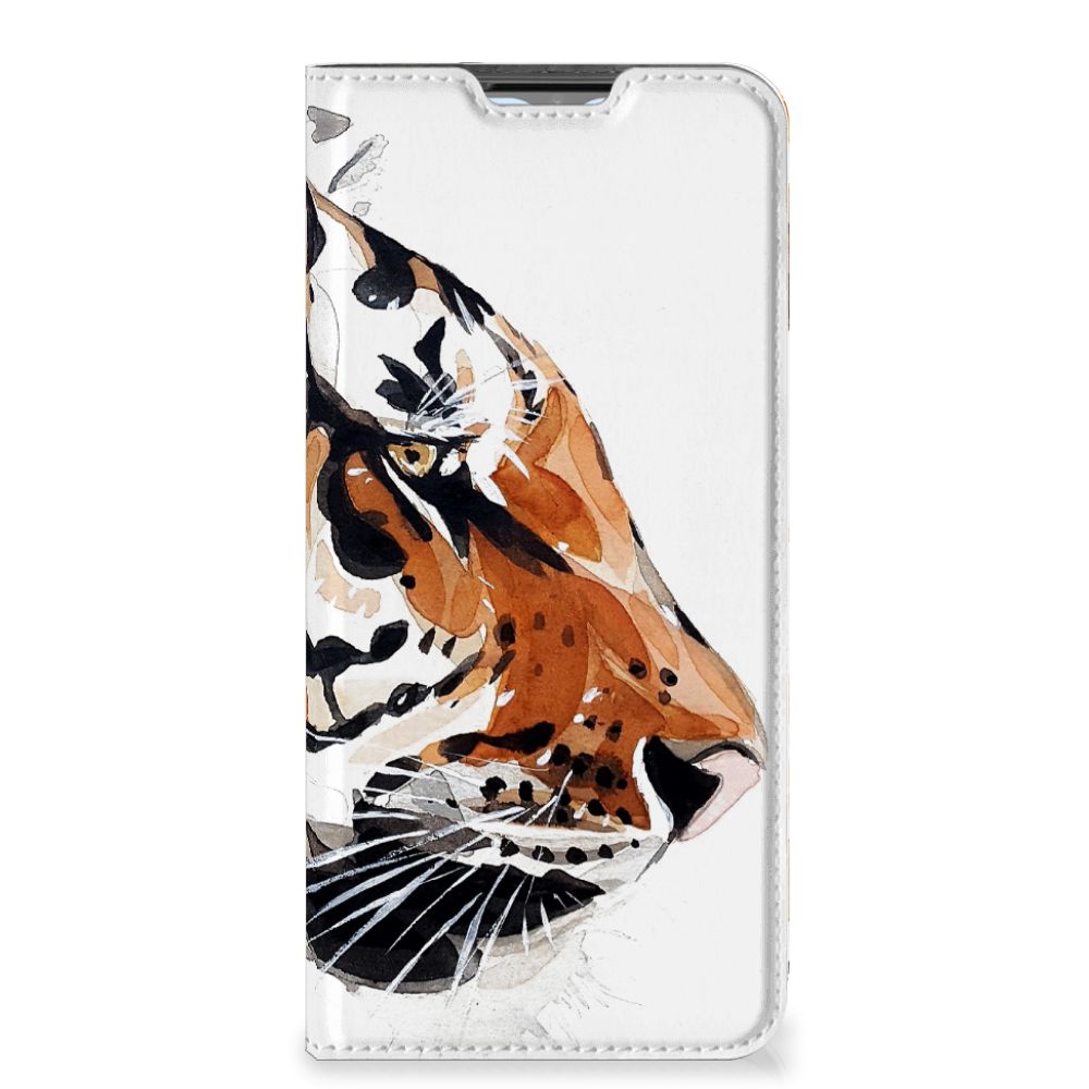 Bookcase OPPO A54s | A16 | A16s Watercolor Tiger - B2C Telecom