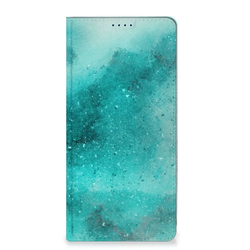 OnePlus Nord 4 Bookcase Painting Blue voorkant