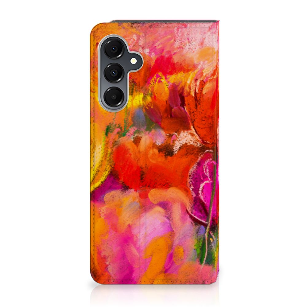Bookcase Samsung Galaxy A16 5G/4G Tulips achterkant