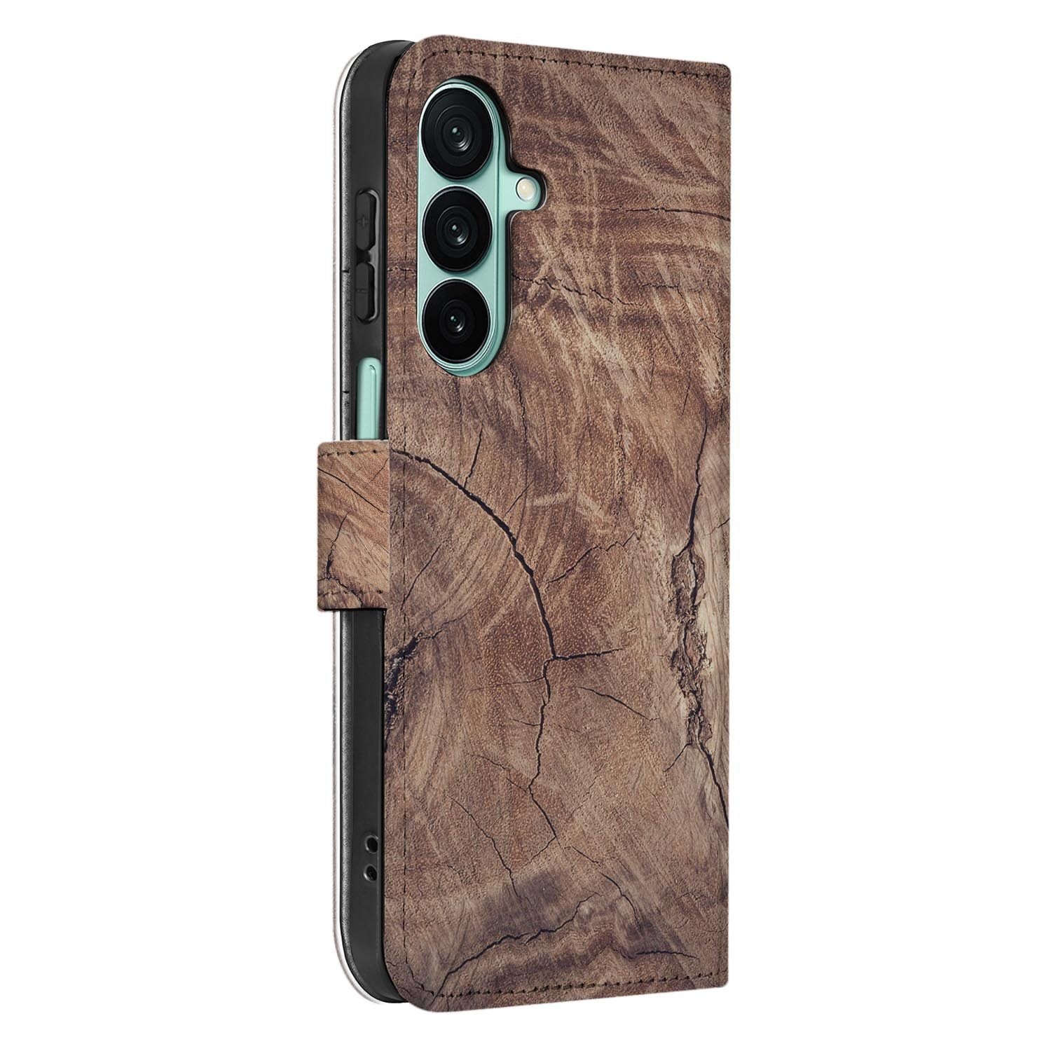 Samsung Galaxy A27 bookcase Tree Trunk, detail van het stiksel