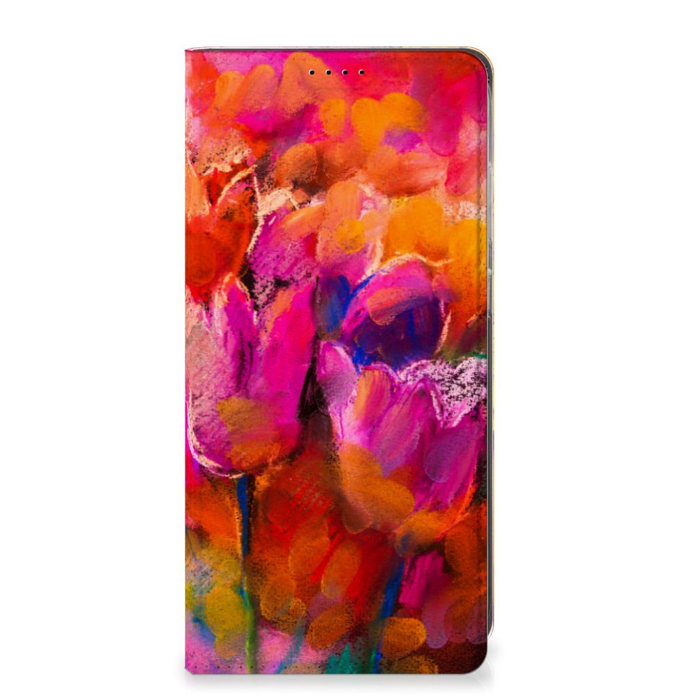 Samsung Galaxy S25 Plus Bookcase Tulips voorkant