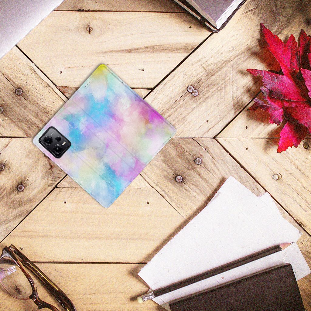 Bookcase Xiaomi Redmi Note 12 Pro | Poco X5 Pro Watercolor Light design bovenaanzicht