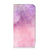 Bookcase iPhone 15 Plus Pink Purple Paint met een prachtig waterverfdesign in roze en paars.