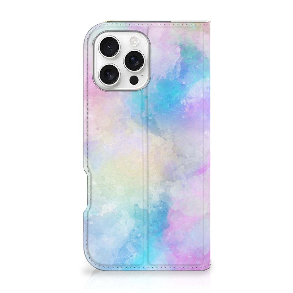 B2C Telecom iPhone 16 Pro Max Bookcase Watercolor Light voorkant