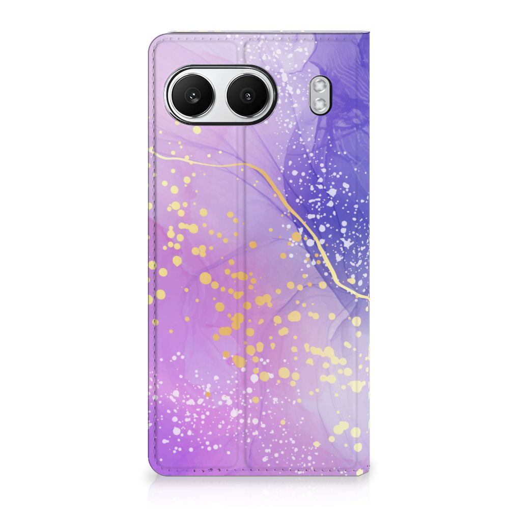 OnePlus Nord 4 Bookcase Watercolor Paars voorkant