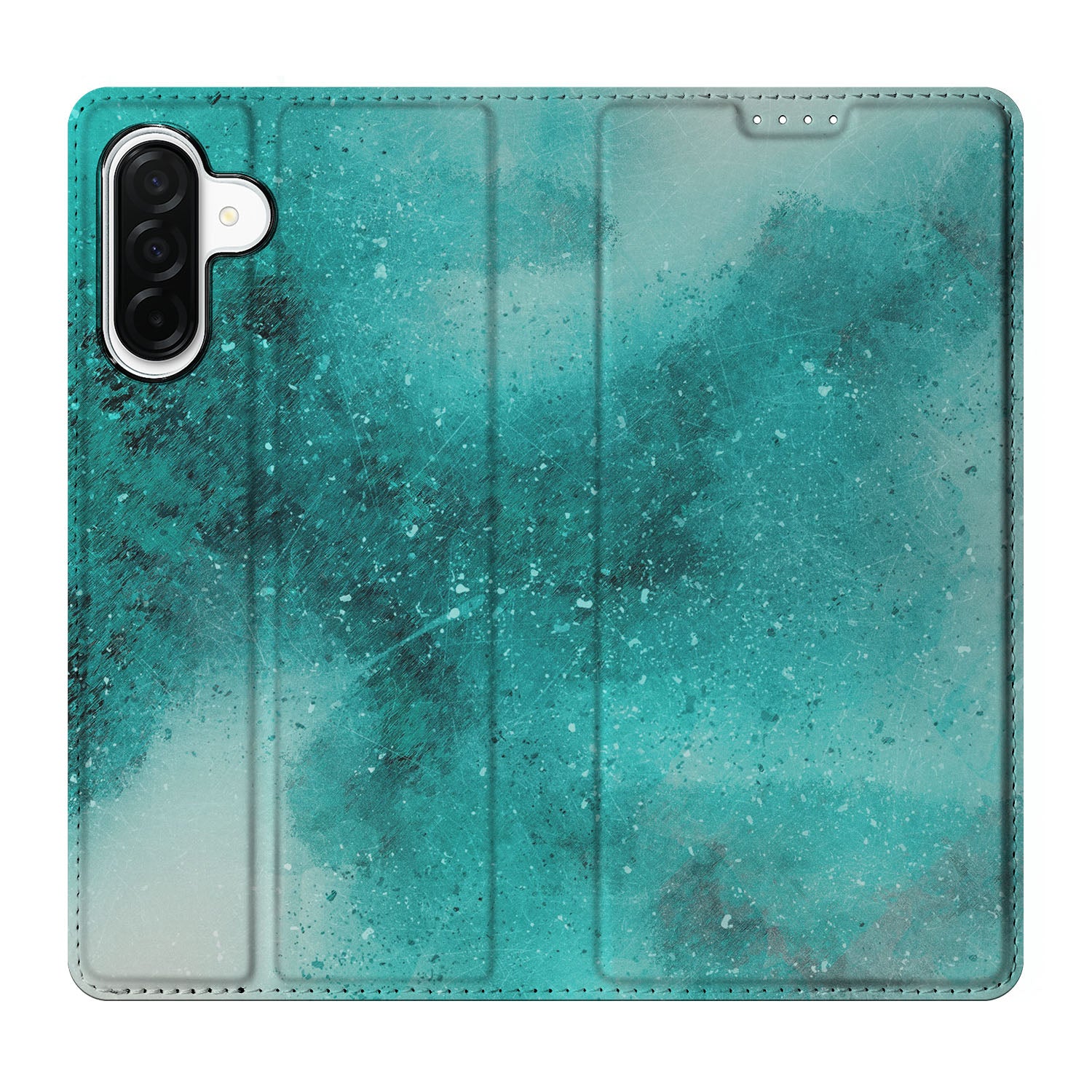 Samsung Galaxy A26 Bookcase Painting Blue voorkant
