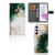 Samsung Galaxy A35 Bookcase Marmer Groen aanzicht