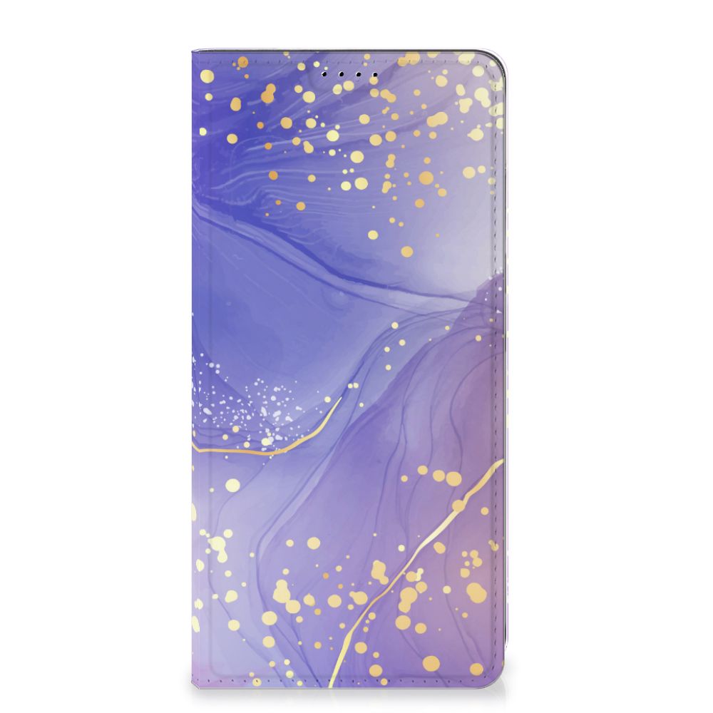 Samsung Galaxy A35 Bookcase Watercolor Paars voorkant