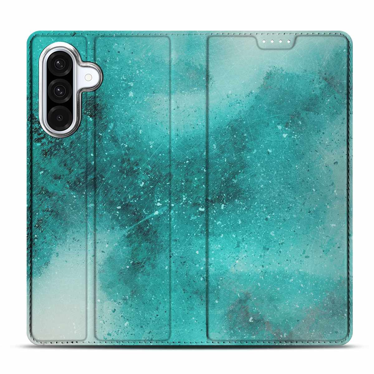 Samsung Galaxy A56 A36 Bookcase Painting Blue achterkant