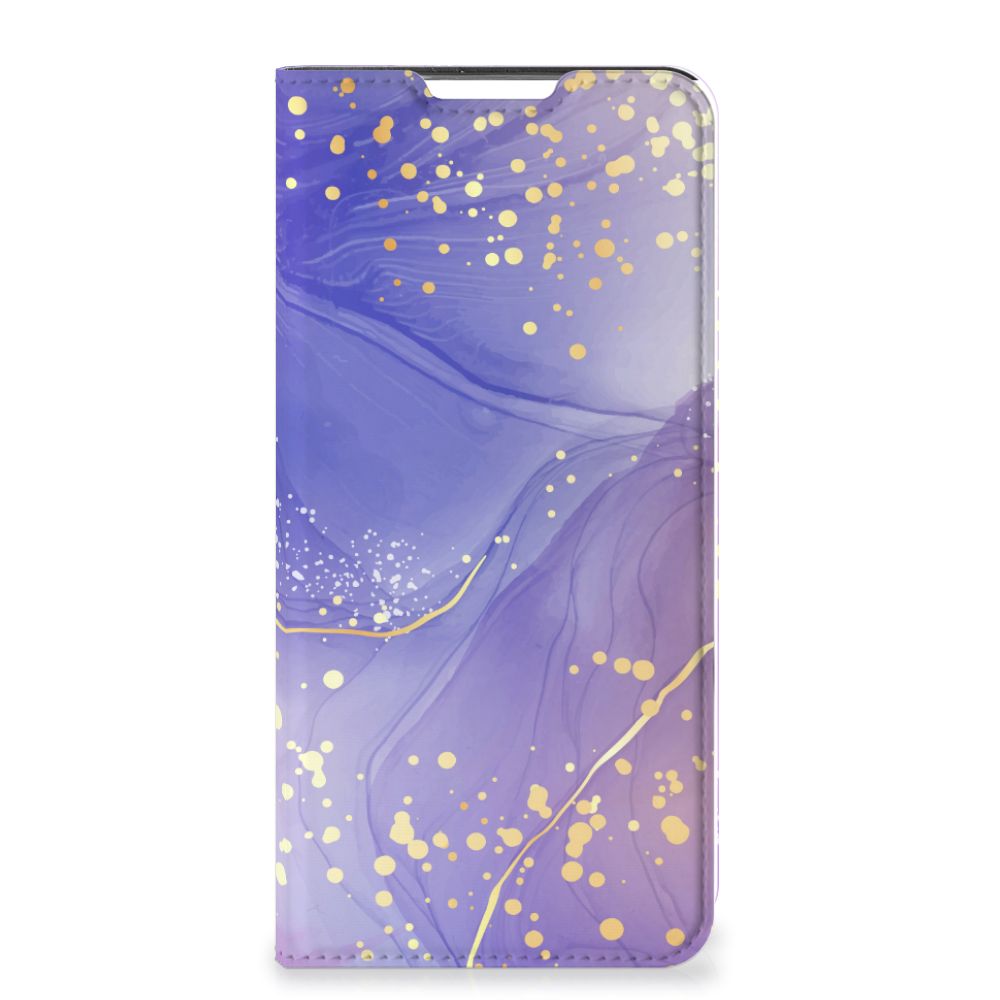 Bookcase voor Samsung Galaxy A72 (5G/4G) Watercolor Paars