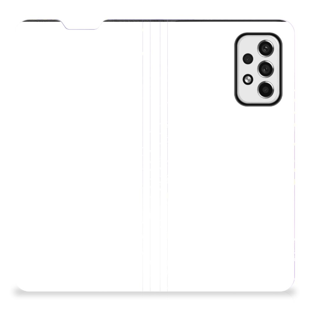 Bookcase voor Samsung Galaxy A73 Watercolor Paars