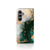 Samsung Galaxy S24 FE Bookcase Marmer Groen voorkant