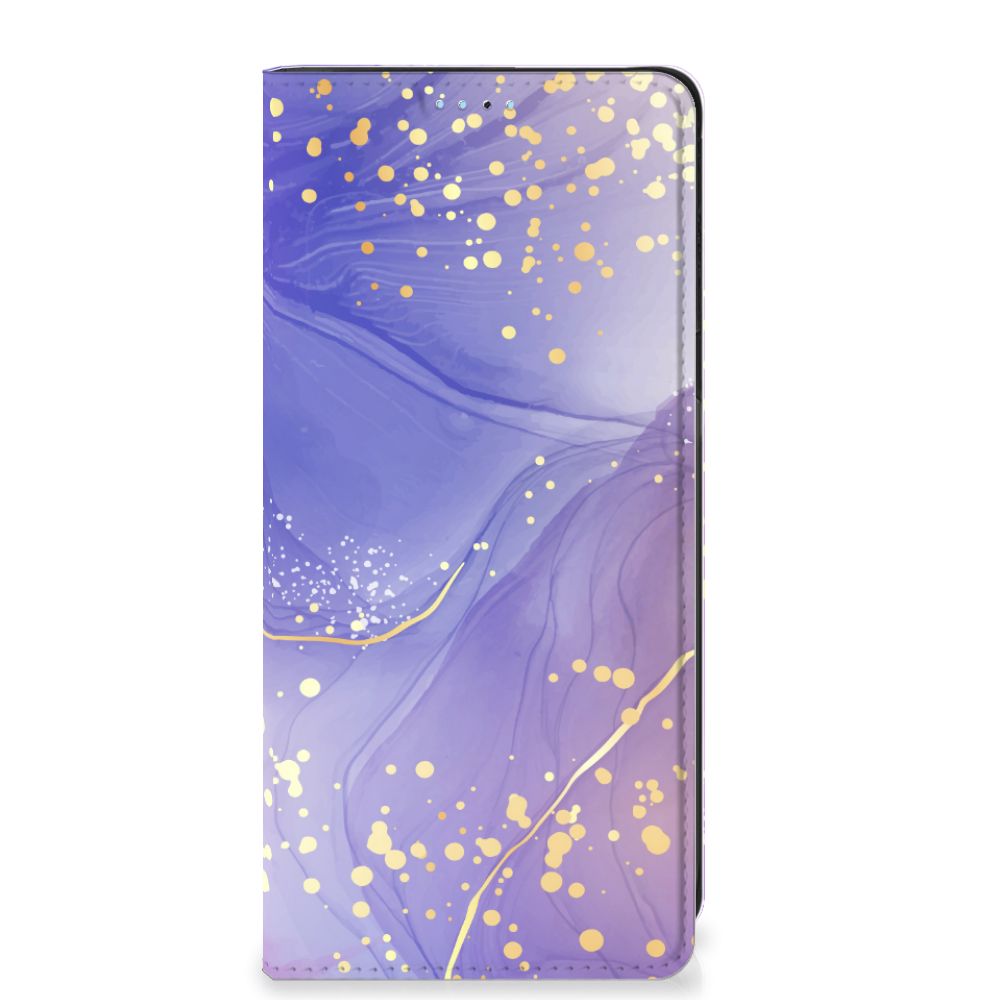 Xiaomi Redmi Note 11/11S Bookcase Watercolor Paars voorkant