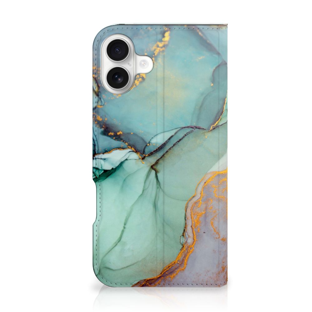 iPhone 16 Plus Bookcase Watercolor Mix achteraanzicht