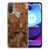 Bumper Hoesje voor Motorola Moto E20 | E40 Wooden Cubes B2C Telecom