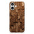 Bumper Hoesje voor iPhone 16 Wooden Cubes houten cubes achterkant