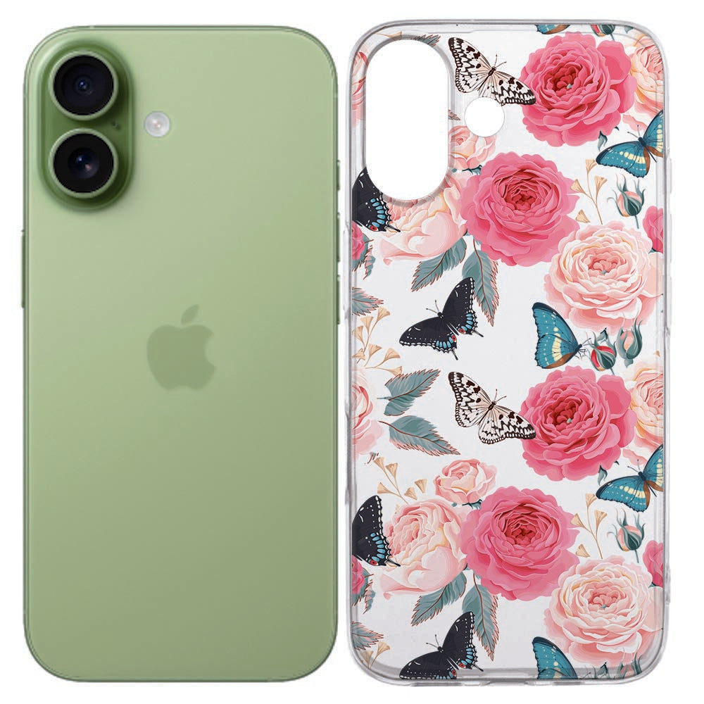 TPU Hoesje Apple iPhone 17 Butterfly Roses