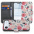 Apple iPhone Air Butterfly Roses Hoesje voor Apple iPhone Air Book Case voorkant binnenzijde