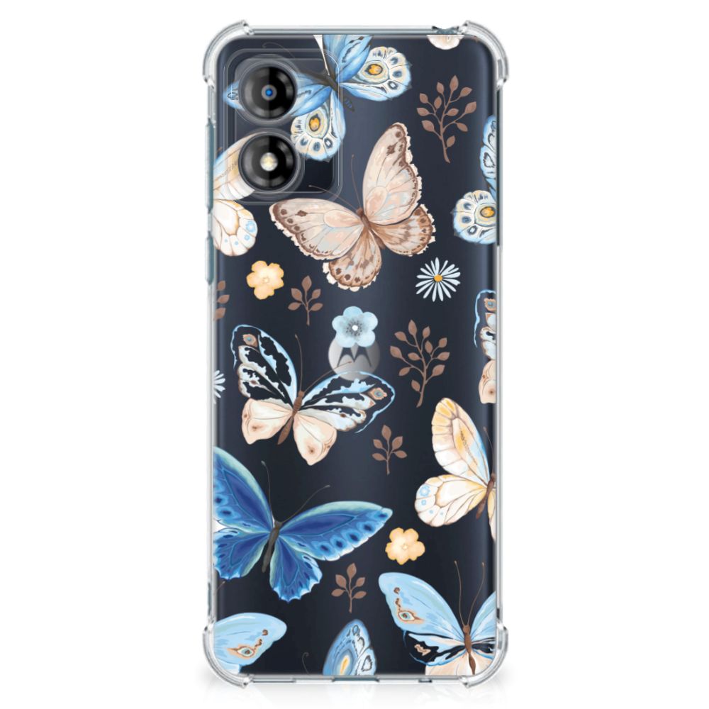 Case Anti-shock voor Motorola Moto E13 Vlinder B2C Telecom
