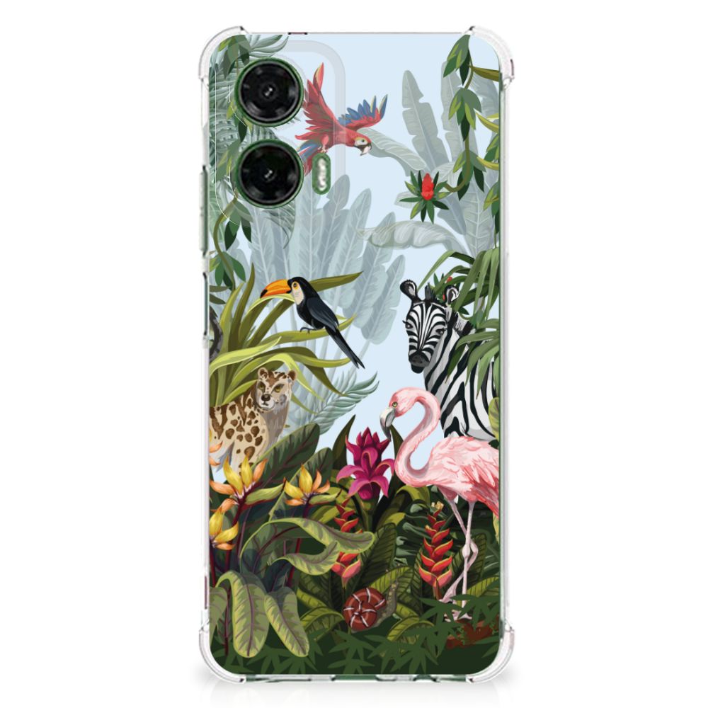 Motorola Moto G35 Case Anti-shock Jungle design vooraanzicht