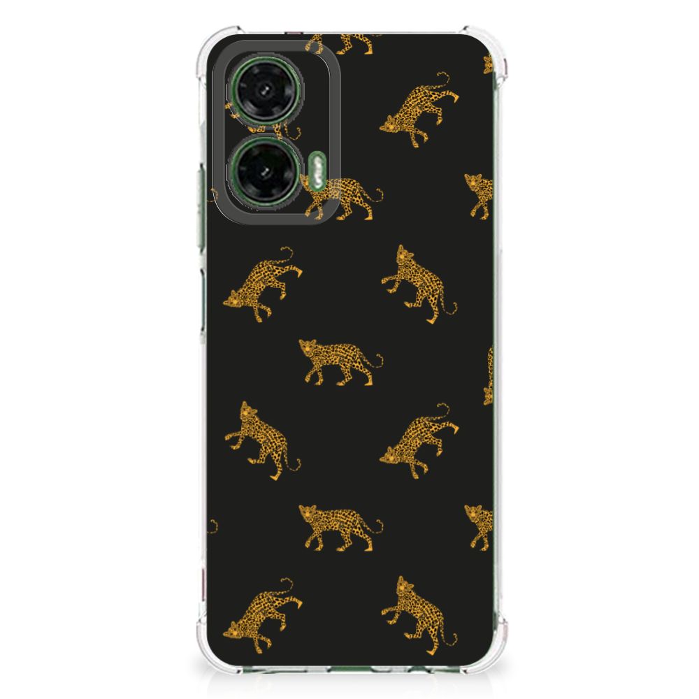 Motorola Moto G35 Case Anti-shock Leopards voorkant
