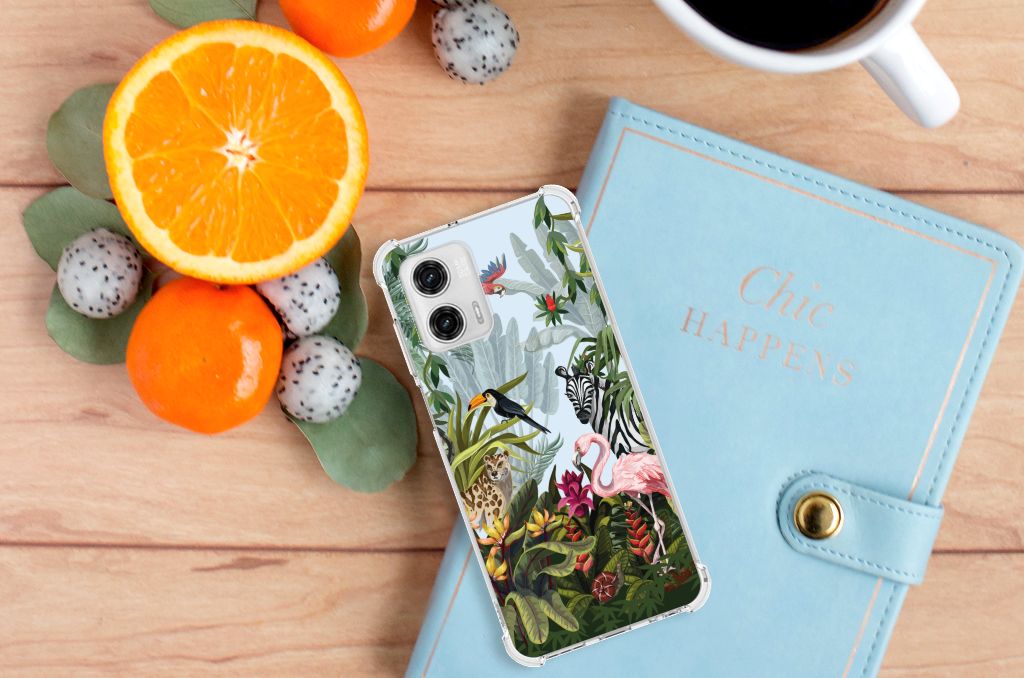 Case Anti-shock voor Motorola Moto G73 Jungle B2C Telecom