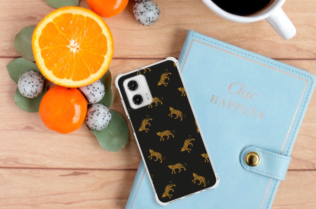 Case Anti-shock voor Motorola Moto G73 Leopards B2C Telecom